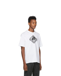 Burberry White Logo Ellison T Shirt