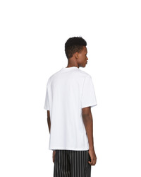 Burberry White Logo Ellison T Shirt