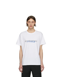 Givenchy White Logo Mix T Shirt