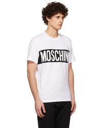 Moschino White Logo Panel T Shirt