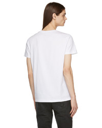 Balmain White Logo T Shirt