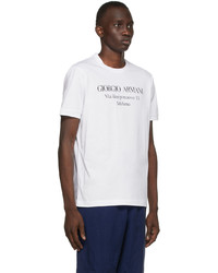 Giorgio Armani White Logo T Shirt