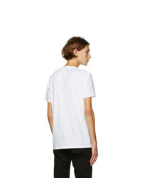 Alexander McQueen White Lovers Skeleton Print T Shirt