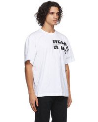 Helmut Lang White Macro Mix T Shirt