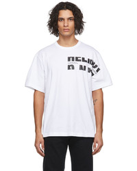Helmut Lang White Macro Mix T Shirt