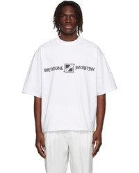 We11done White Mirror Logo T Shirt