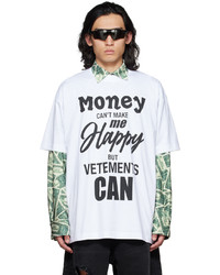 Vetements White Money T Shirt
