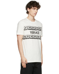 Versace White Monogram Script Logo T Shirt