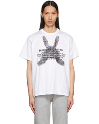 Burberry White Montage Print T Shirt