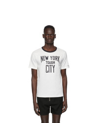 TAKAHIROMIYASHITA TheSoloist. White New York Tough City T Shirt