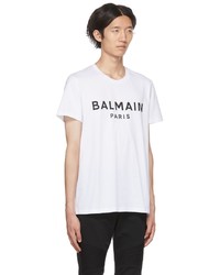 Balmain White Organic Cotton T Shirt