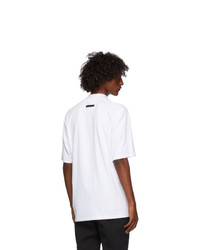 Fear of God Ermenegildo Zegna White Oversized Logo T Shirt