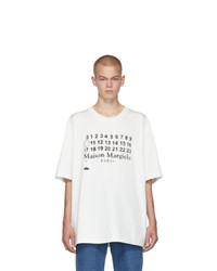 Maison Margiela White Oversized Logotype T Shirt