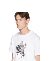 Ps By Paul Smith White Pegasus T Shirt