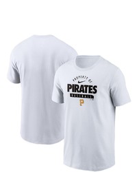 Nike White Pittsburgh Pirates Primetime Property Of Practice T Shirt