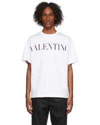 Valentino White Print T Shirt