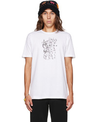 Anna Sui White Printed T Shirt