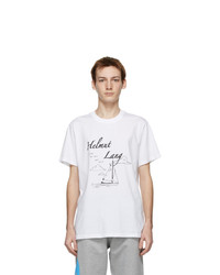 Helmut Lang White Saintwoods Edition Boat T Shirt