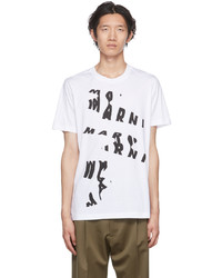 Marni White Scanned Graphic T Shirt