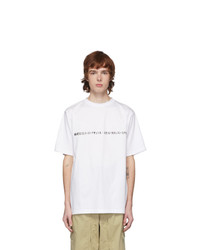 Xander Zhou White Script T Shirt