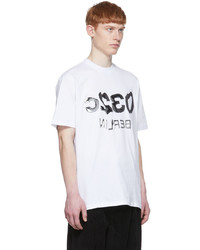 032c White Selfie Glitch T Shirt