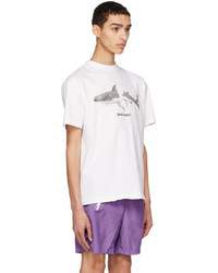Palm Angels White Shark T Shirt