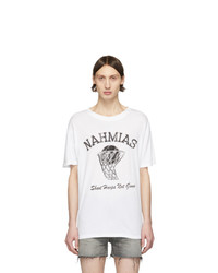 Nahmias White Shoot Hoops T Shirt