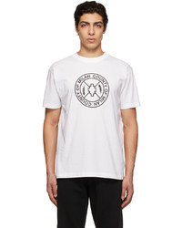 Marcelo Burlon County of Milan White Skate Cross Logo T Shirt