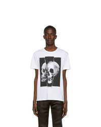 Alexander McQueen White Skull Punk T Shirt