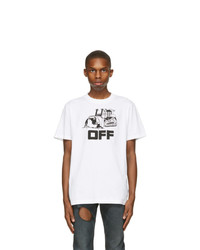 Off-White White Slim World Caterpillar T Shirt