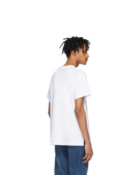 Engineered Garments White Spiral T Shirt