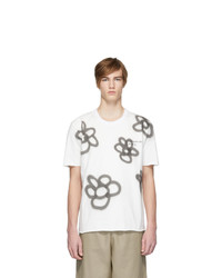 Camiel Fortgens White Spray Paint Logo T Shirt
