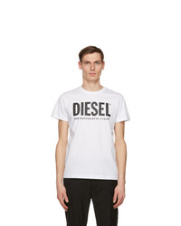 Diesel White T Diego Logo T Shirt