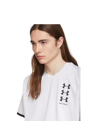 Palm Angels White Under Armour Edition Basic T Shirt