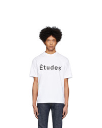 Études White Wonder Logo T Shirt