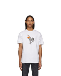 Ps By Paul Smith White Zebra Cone T Shirt