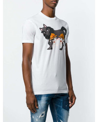 DSQUARED2 Wolf Print T Shirt
