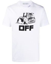 Off-White World Caterpilla Ss Slim Tee White Blac