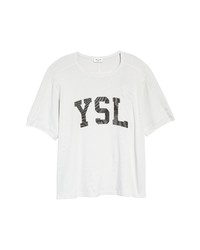 Saint Laurent Ysl Logo Graphic Tee