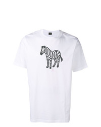 Ps By Paul Smith Zebra Print T Shirt