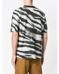 Stone Island Zebra Printed T Shirt