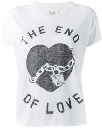 Zoe Karssen The End Of Love Print T Shirt