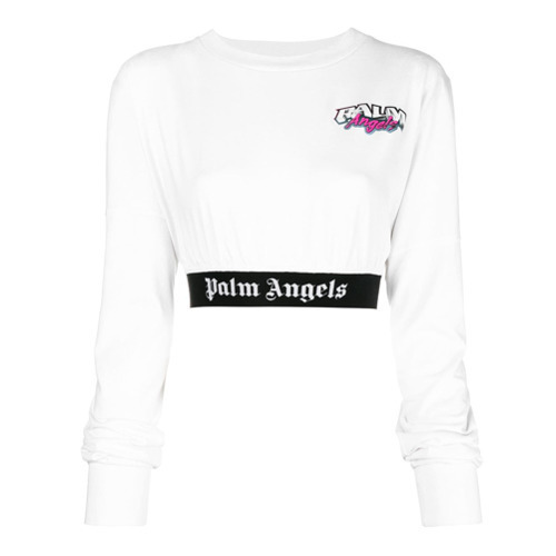 palm angels crop sweater