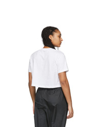 Nike White Essential Crop Icon T Shirt