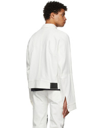 Maximilian White Denim Logo Jacket
