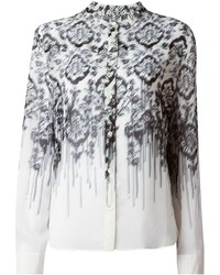 McQ by Alexander McQueen Washed Out Baroque Print Blouse