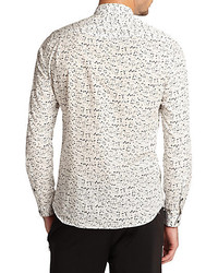 The Kooples Sport Speckle Print Cotton Shirt