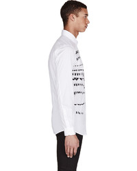 Diesel Black Gold White Insect Embroidered Semply Shirt