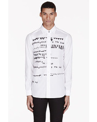 Diesel Black Gold White Insect Embroidered Semply Shirt