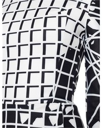 Maticevski Monochrome Print Padded Technique Gown